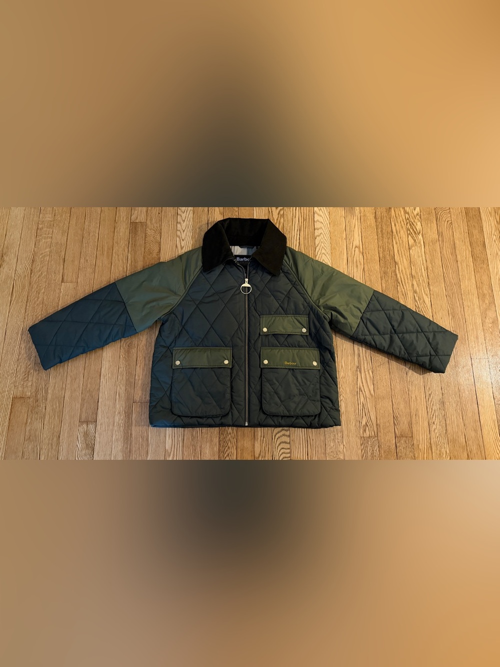 Barbour Milby Quilted Jacket Olive Green US 8/UK 12